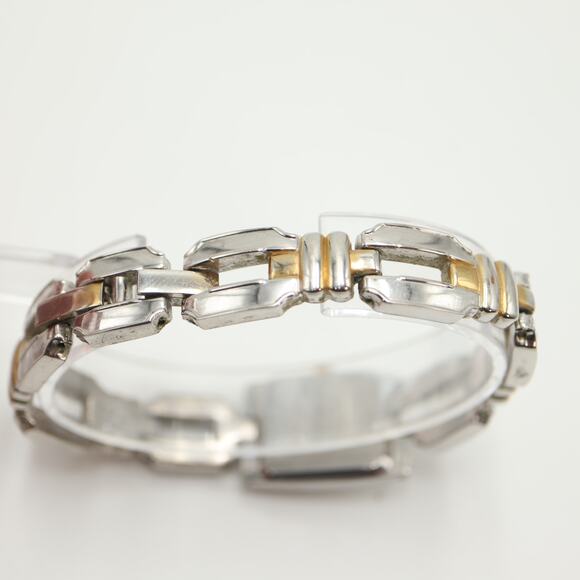 Harve Bernard Womens Faded Two Tone MOP Watch 19mm Rectangle Dial w New Battery - Picture 13 of 16